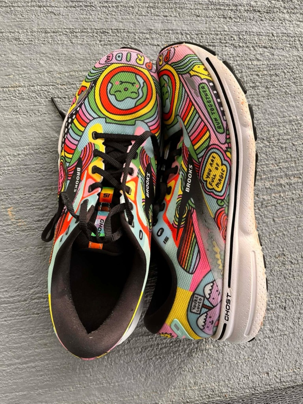 Brooks women’s Ghost 15 Pride Running Shoes